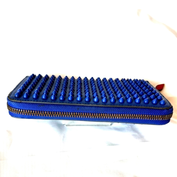 Christian Louboutin Panettone blue spiked long wallet - Picture 11 of 16